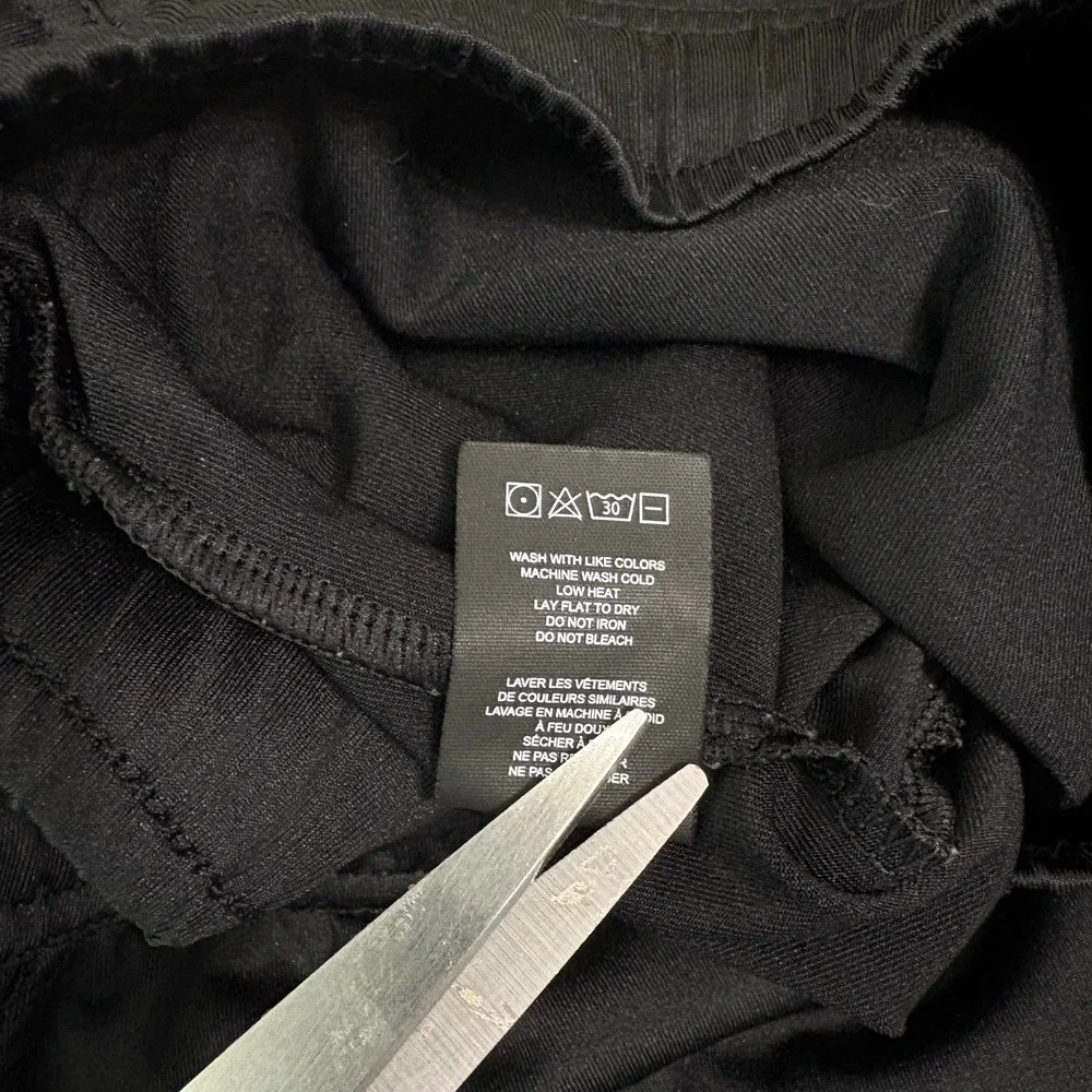 Cuts Sweatpants Mens Large Black Joggers Athleisure Casual Outdoor Drawstring